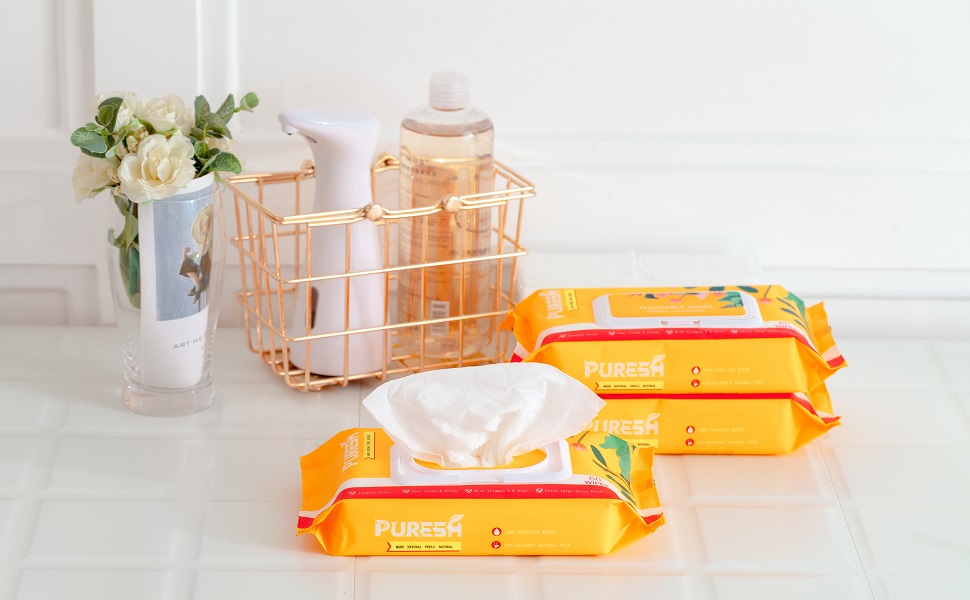product-1-1 Puresh Flushable Feminine Wet Wipes - 60 Counts