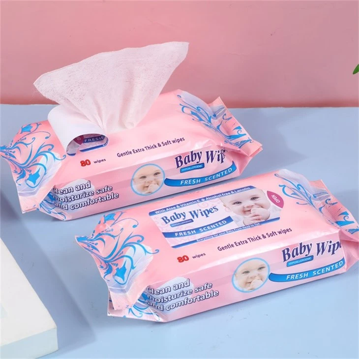 OEM Wholesale 80PCS Extra Thick Sensitive Baby Wet Wipes